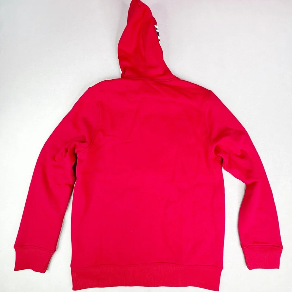 True Religion Full-Zip Fleece-Lined Hoodie Buddha Icon Men’s M Red Streetwear